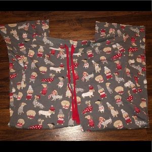 Pajama pants with dogs